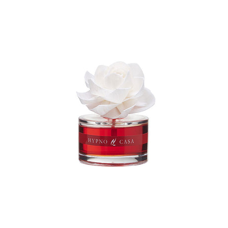Diffusore a bastoncino Hypno Casa con fiore decorativo 60 ml Rosso Divino
