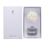 HYPNO CASA Reed Diffuser with White Rose 60ml Flocked Velvet Gray Black Orchid