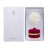 HYPNO CASA Reed Diffuser with White Rose 60ml Flocked Velvet Burgundy Pomegranate