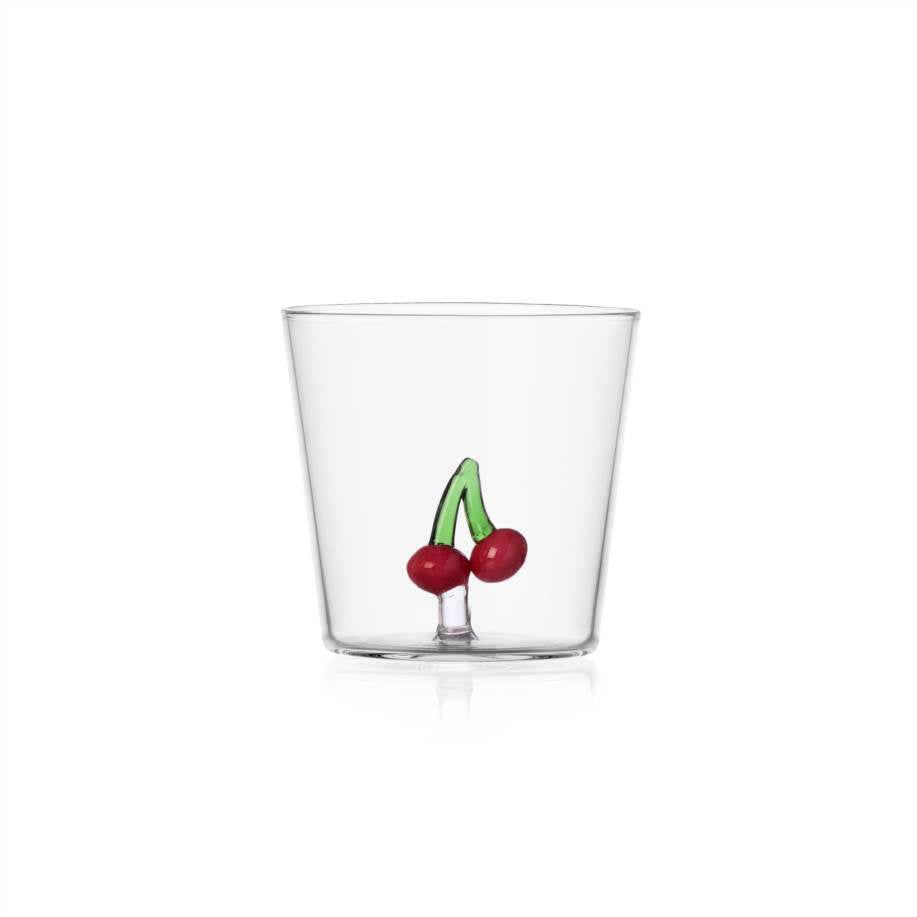 ICHENDORF Fruits & Flowers Set 6 Pezzi Tumbler Bicchieri 8,5cm 350ml Vetro Borosilicato