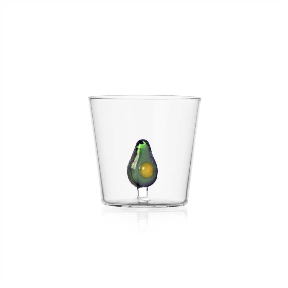 ICHENDORF Fruits & Flowers Set 6 Pezzi Tumbler Bicchieri 8,5cm 350ml Vetro Borosilicato