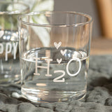 SIMPLE DAY H2O Water Glasses Set 6 Pieces 355ml Glass