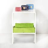 iPLEX Acanto Bedside Table in White Plexiglass 32x45cm Made in Italy