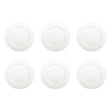 BRANDANI Piatto Piano Total White 27cm Set 6 Pezzi Bianco New Bone