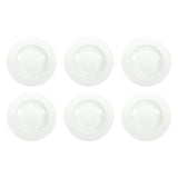BRANDANI Piatto Fondo Total White 21,5cm Set 6 Pezzi Bianco New Bone