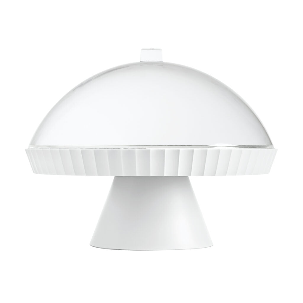 BLIM PLUS Alzata Tortiera Agorà 30cm Arctic White Bianco Made in Italy 100% Riciclabile