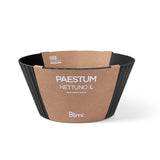 BLIM PLUS Bowl Cup Salad Bowl Nettuno L 25cm Carbon Black Made in Italy 100% Recyclable