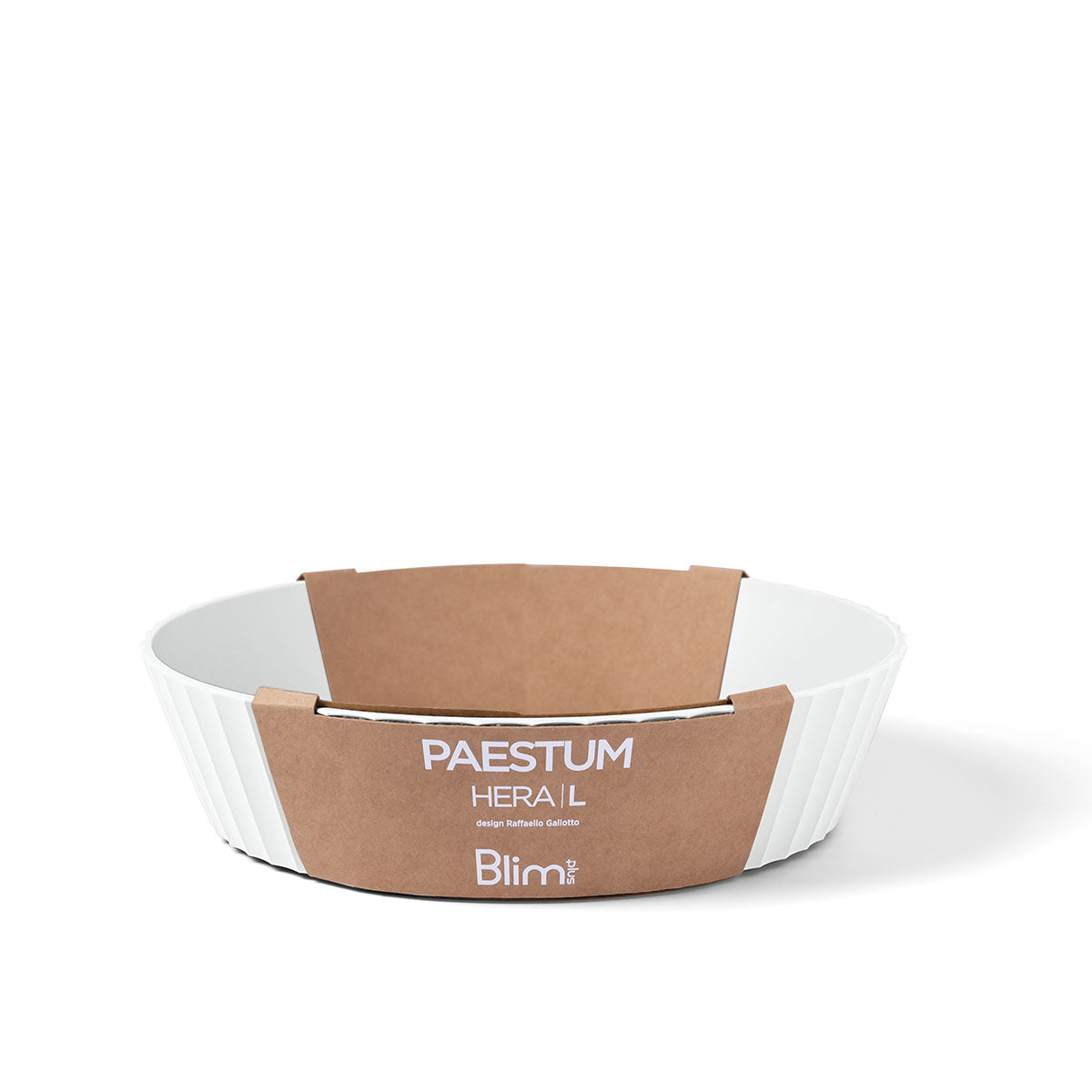 BLIM PLUS Ciotola Coppa Insalatiera Hera L 25cm Arctic White Bianco Made in Italy 100% Riciclabile