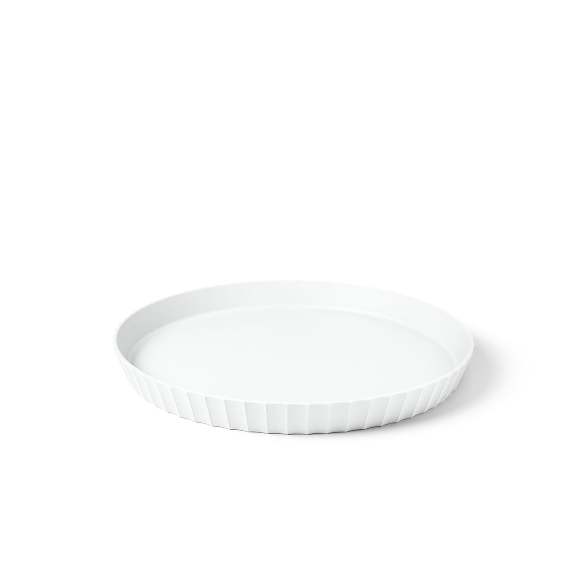 BLIM PLUS Vassoio Rotondo Atena M 30cm Arctic White Bianco Made in Italy 100% Riciclabile