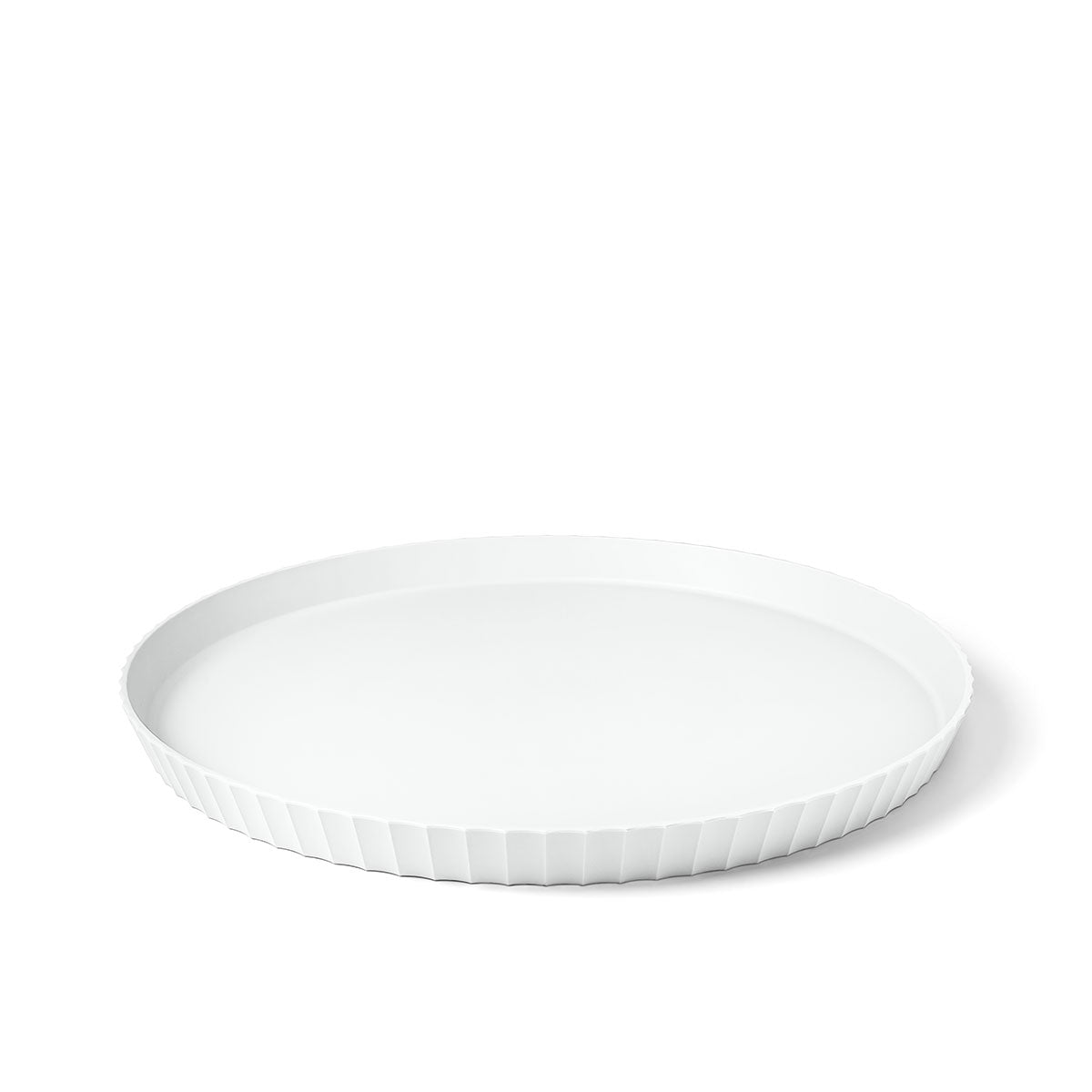 BLIM PLUS Vassoio Rotondo Atena L 40cm Arctic White Bianco Made in Italy 100% Riciclabile