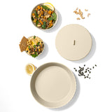 BLIM PLUS Coperchio per Ciotola Paestum M 20cm Brown Sugar Sabbia Made in Italy 100% Riciclabile