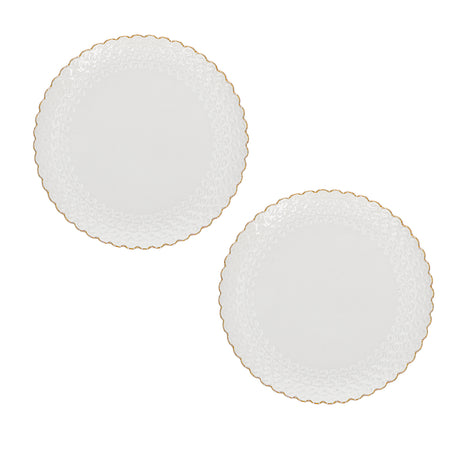 LA PORCELLANA BIANCA - Momenti Oro Set 2 Pezzi Piatto Dolce 18cm