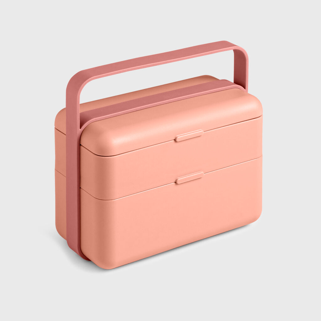 BLIM PLUS Lunchbox Porta Pranzo Bauletto M 18x17,5cm Flamingo Pink Rosa Made in Italy 100% Riciclabile