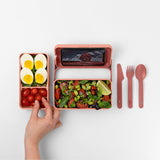 BLIM PLUS Lunchbox Porta Pranzo Bauletto M 18x17,5cm Flamingo Pink Rosa Made in Italy 100% Riciclabile