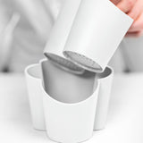 BLIM PLUS Scolaposate Gocciolo 14x11,5cm Arctic White Bianco Made in Italy 100% Riciclabile