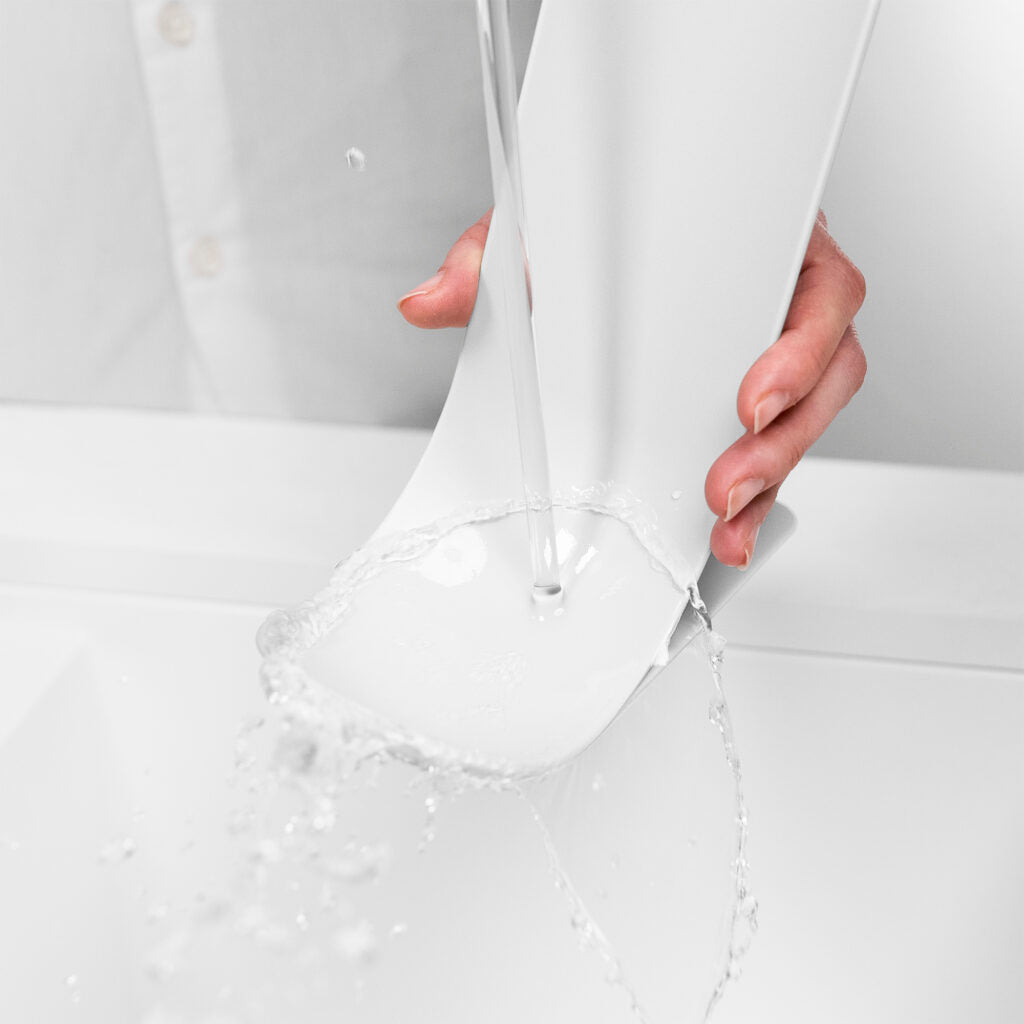 BLIM PLUS Poggiamestoli Stand 18cm Arctic White Bianco Made in Italy 100% Riciclabile