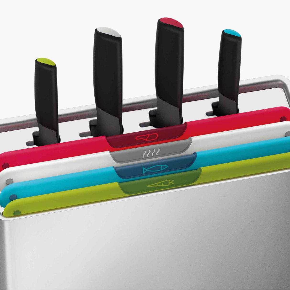 JOSEPH JOSEPH Folio Icon Plus Chopping Boards and Knives Set 8 Pieces