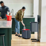 JOSEPH JOSEPH Totem Max Pattumiera Raccolta Differenziata 60L Grigio 82x39cm