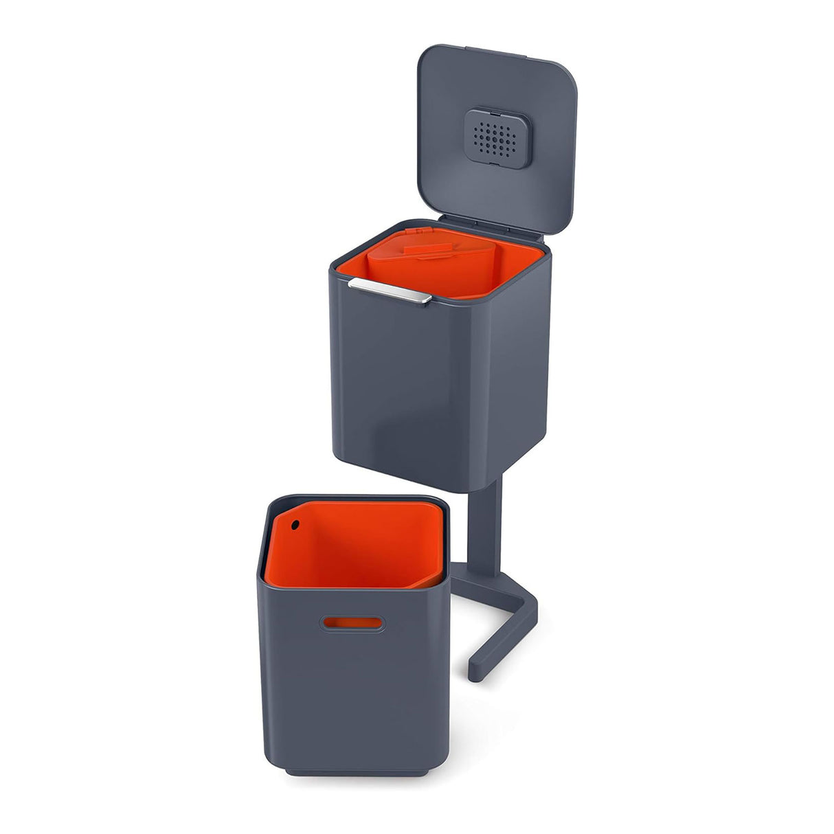 JOSEPH JOSEPH Totem Max Pattumiera Raccolta Differenziata 40L Grigio Grafite 76x30cm