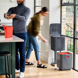 JOSEPH JOSEPH Totem Max Waste Bin 40L Graphite Gray 76x30cm