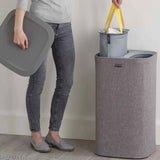JOSEPH JOSEPH Tota 60L Laundry Basket for Dirty Clothes 71x39.5cm Gray