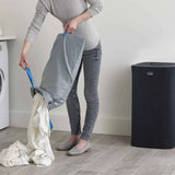 JOSEPH JOSEPH Tota 60L Laundry Basket for Dirty Clothes 71x39.5cm Black