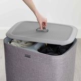 JOSEPH JOSEPH Tota 90L Laundry Basket for Dirty Clothes 71x56cm Gray