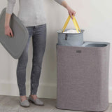 JOSEPH JOSEPH Tota 90L Laundry Basket for Dirty Clothes 71x56cm Gray
