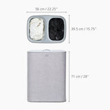 JOSEPH JOSEPH Tota 90L Laundry Basket for Dirty Clothes 71x56cm Gray