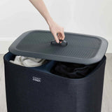 JOSEPH JOSEPH Tota 90L Laundry Basket for Dirty Clothes 71x56cm Black