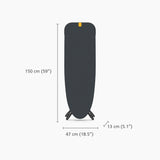 JOSEPH JOSEPH Glide Max Plus Ironing Board 135x45cm Advance Blue with Steam Iron Rest