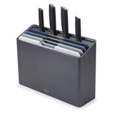 JOSEPH JOSEPH Folio Icon Plus Taglieri e Coltelli Set 8 Pezzi Grafite