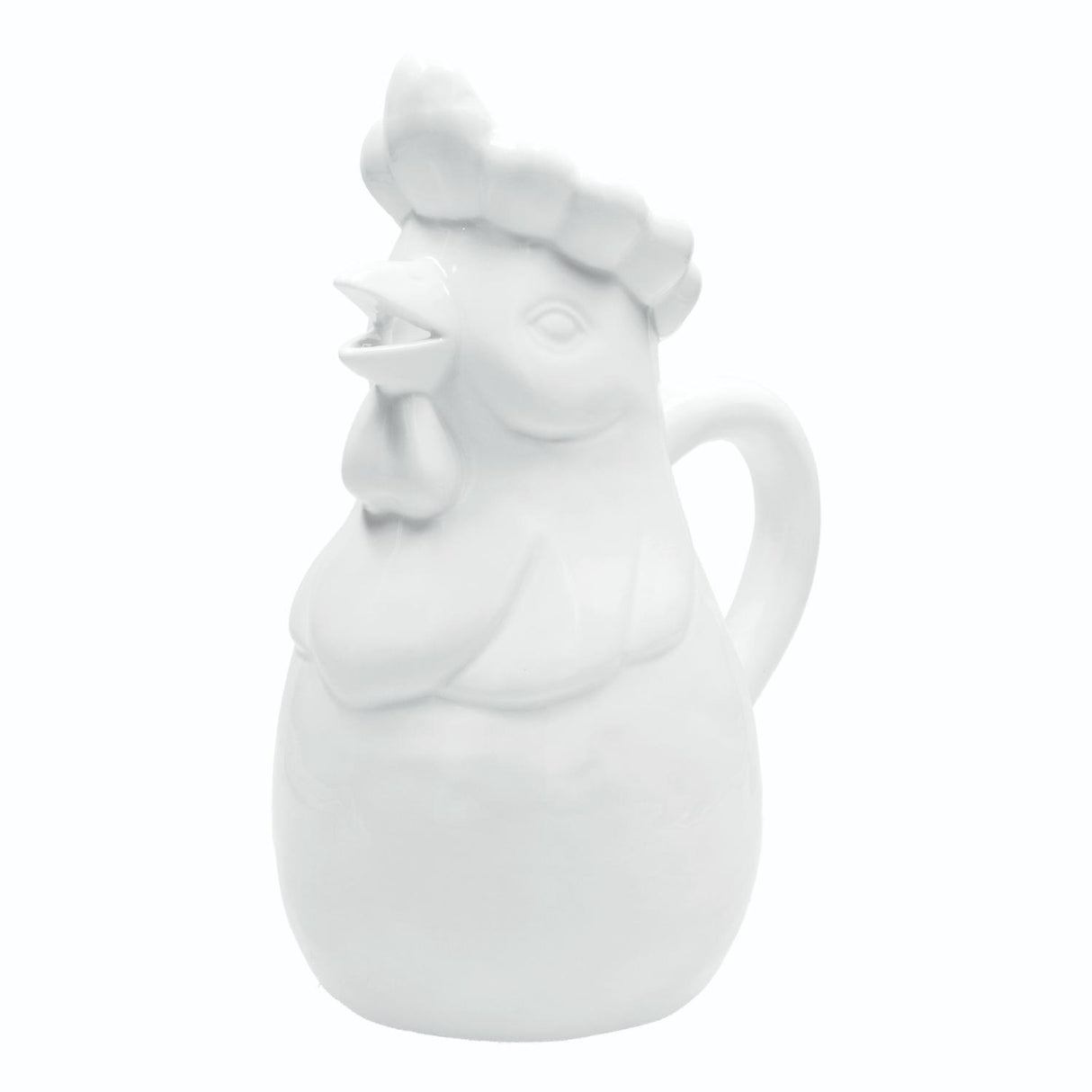 LA PORCELLANA BIANCA Fattoria Caraffa Brocca Gallo 1,3L Bianco Porcellana