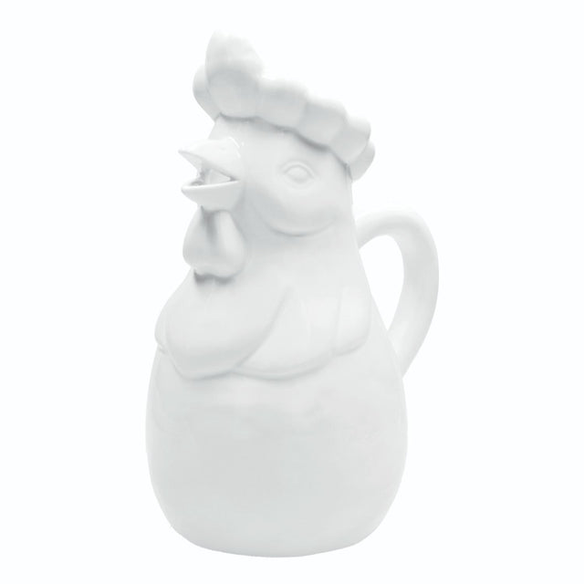 LA PORCELLANA BIANCA Fattoria Caraffa Brocca Gallo 1,3L Bianco Porcellana