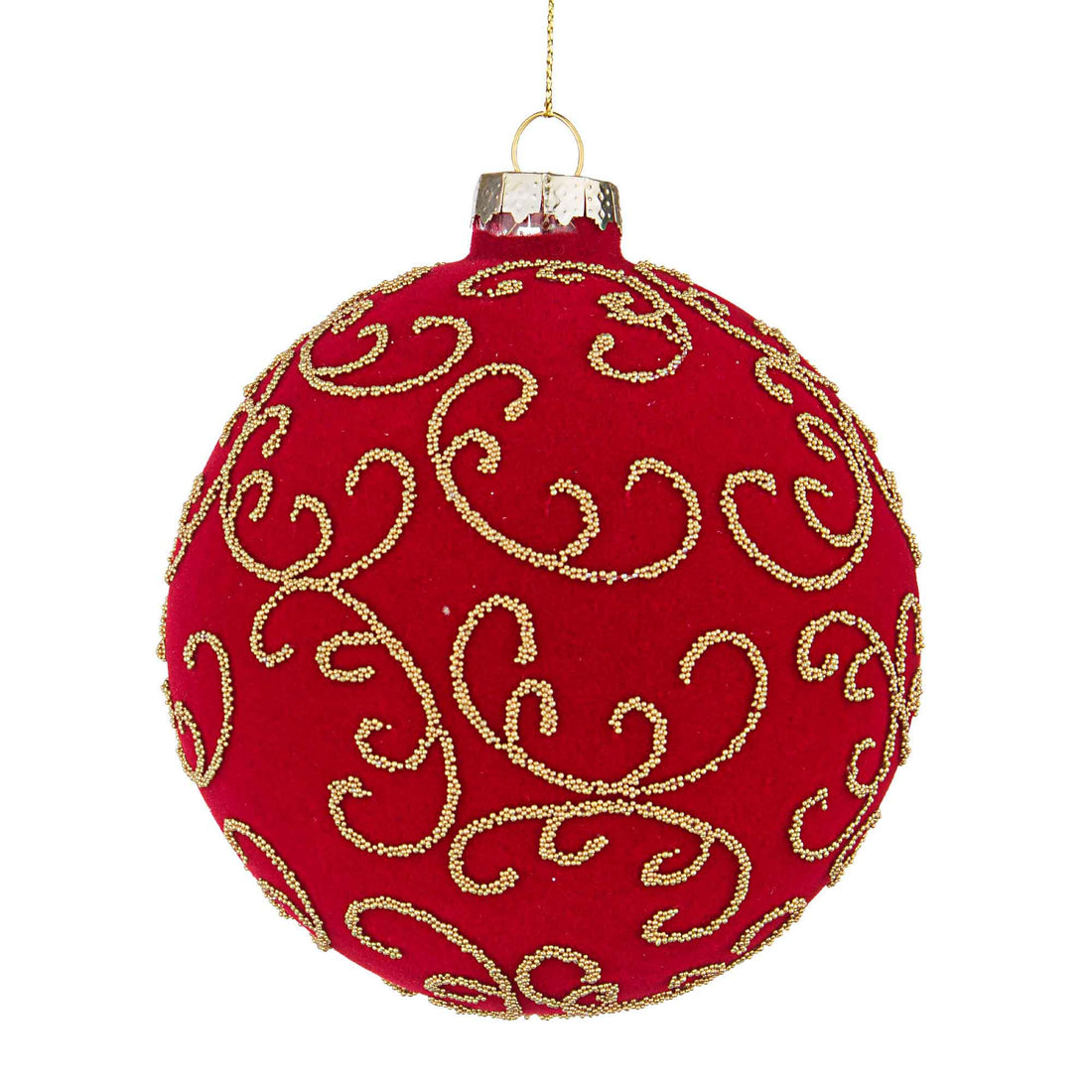 BIZZOTTO Addobbo Sfera Pallina Palla Albero di Natale Garnish Vetro 10cm Rosso