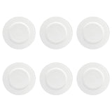 LA PORCELAINA BIANCA Recall Set 6 Pieces Dinner Plate 27cm White Porcelain
