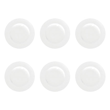LA PORCELLANA BIANCA Richiamo Set 6 Pezzi Piatto Fondo 22,5cm Bianco Porcellana