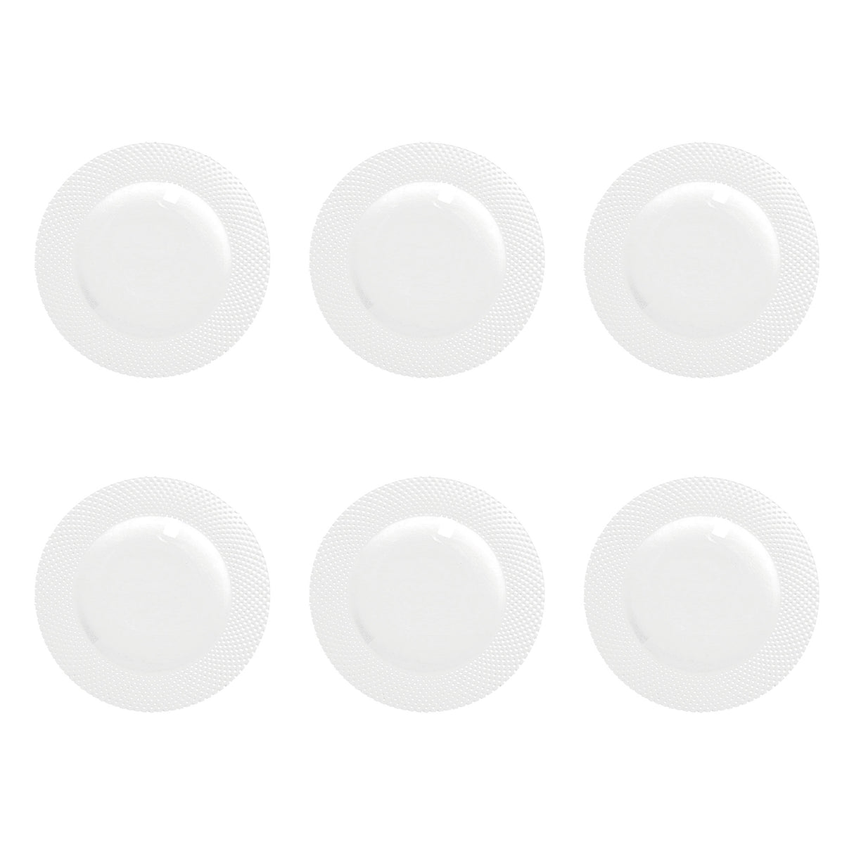 LA PORCELLANA BIANCA Rilavoro Set 6 Pieces Deep Plate 22.5cm White Porcelain