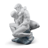 Lladró Scultura Coppia Bacio Appassionato 41x31cm Porcellana