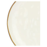 ROSE & TULIPANI Concerto Piatto Piano Avorio 27cm Set 4 Pezzi Stoneware