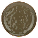 ROSE & TULIPANI Concerto Piatto Piano Grigio Tortora 27cm Set 4 Pezzi Stoneware