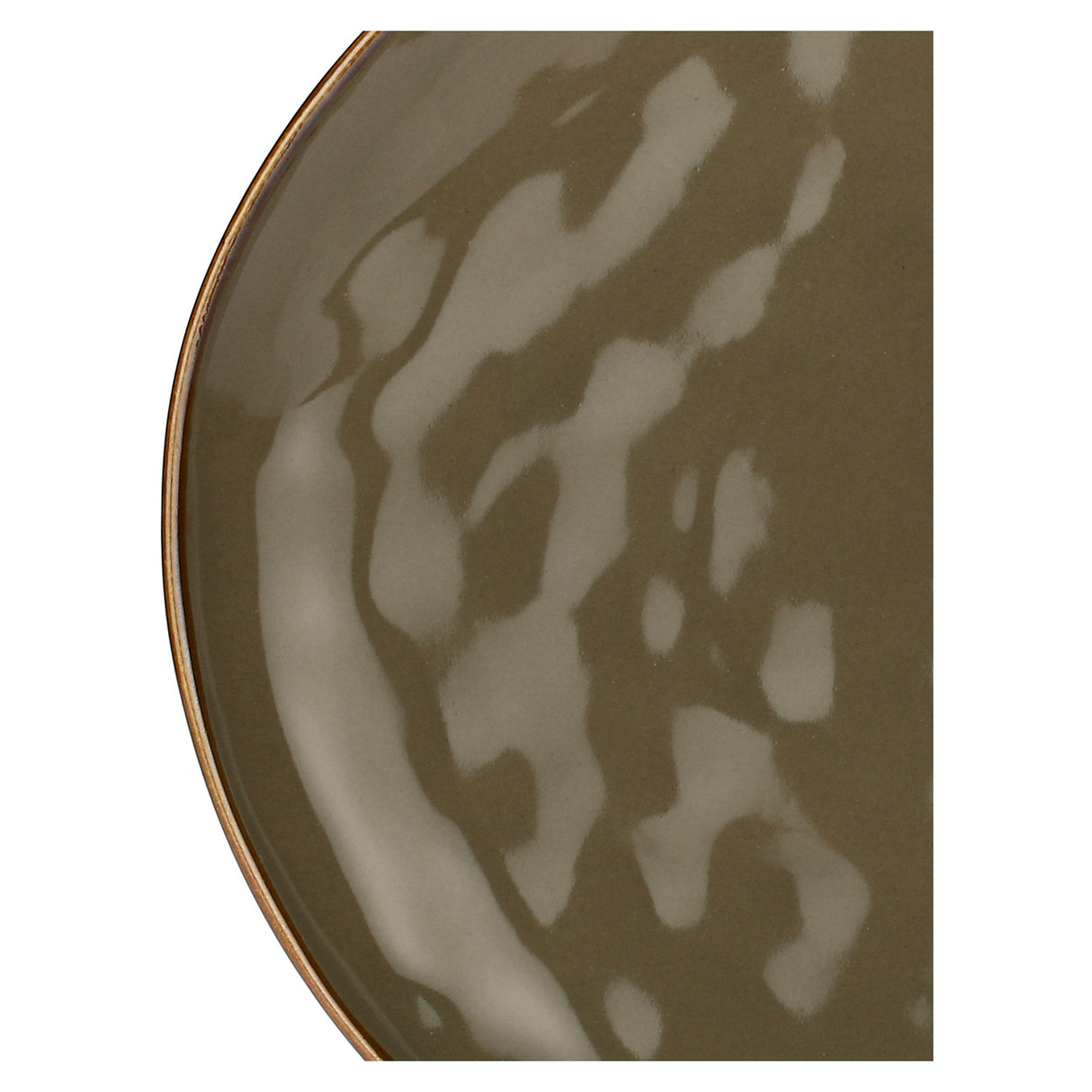 ROSE & TULIPANI Concerto Piatto Piano Grigio Tortora 27cm Set 4 Pezzi Stoneware