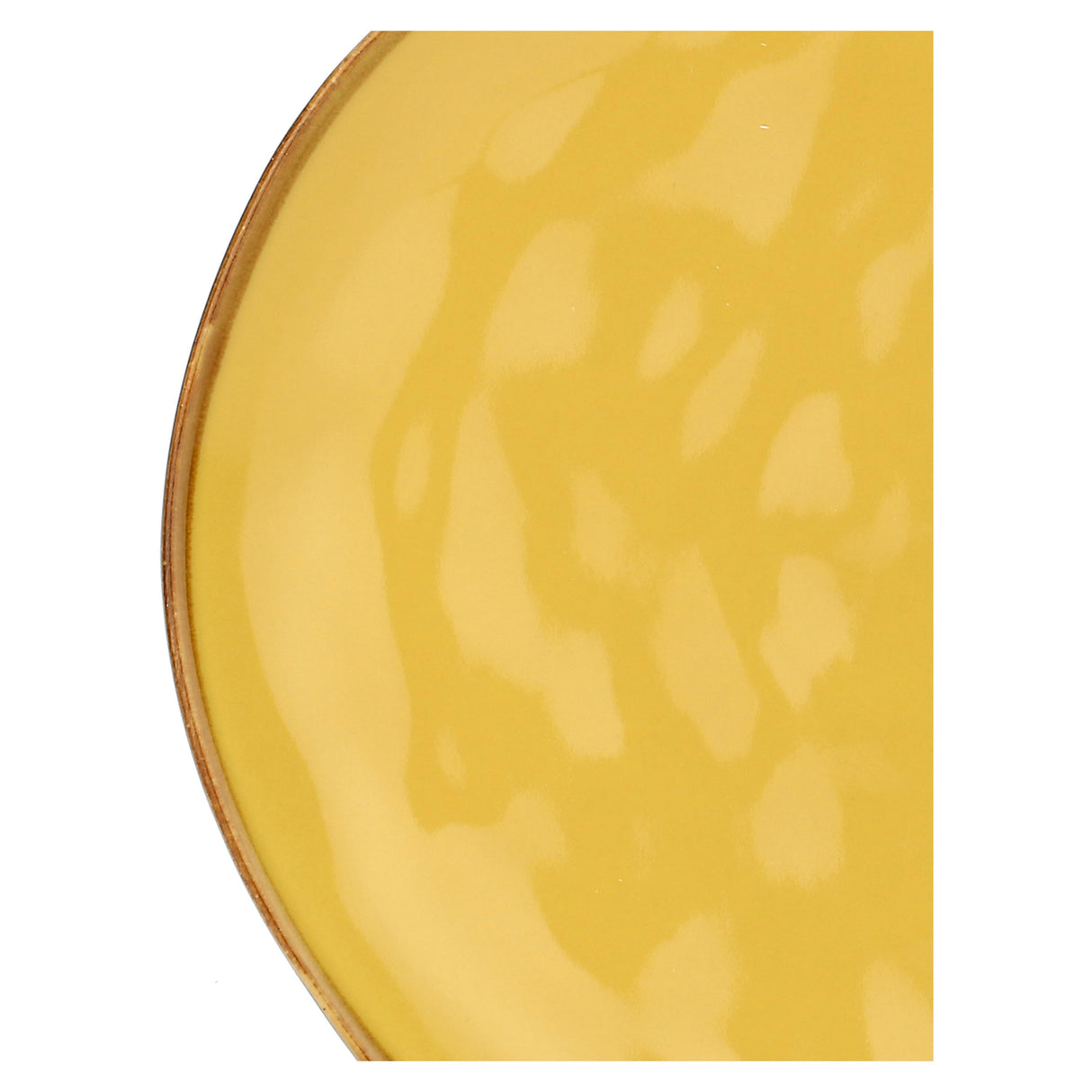ROSE & TULIPANI Concerto Piatto Frutta Ocra 20cm Set 4 Pezzi Stoneware