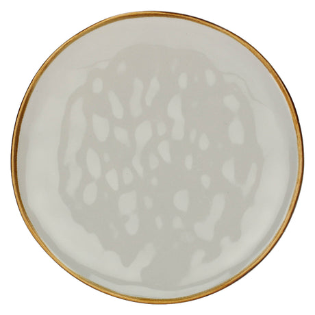ROSE & TULIPANI Concerto Piatto Frutta Grigio Perla 20cm Set 4 Pezzi Stoneware