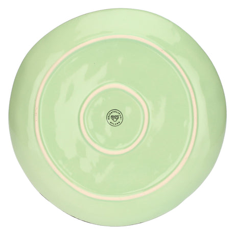 ROSE & TULIPANI Concerto Piatto Piano Te' Verde 27cm Set 4 Pezzi Stoneware