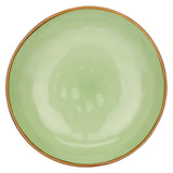 ROSE & TULIPANI Concerto Piatto Fondo Te' Verde 21cm Set 4 Pezzi Stoneware
