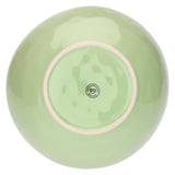 ROSE & TULIPANI Concerto Piatto Fondo Te' Verde 21cm Set 4 Pezzi Stoneware