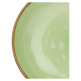 ROSE & TULIPANI Concerto Piatto Fondo Te' Verde 21cm Set 4 Pezzi Stoneware