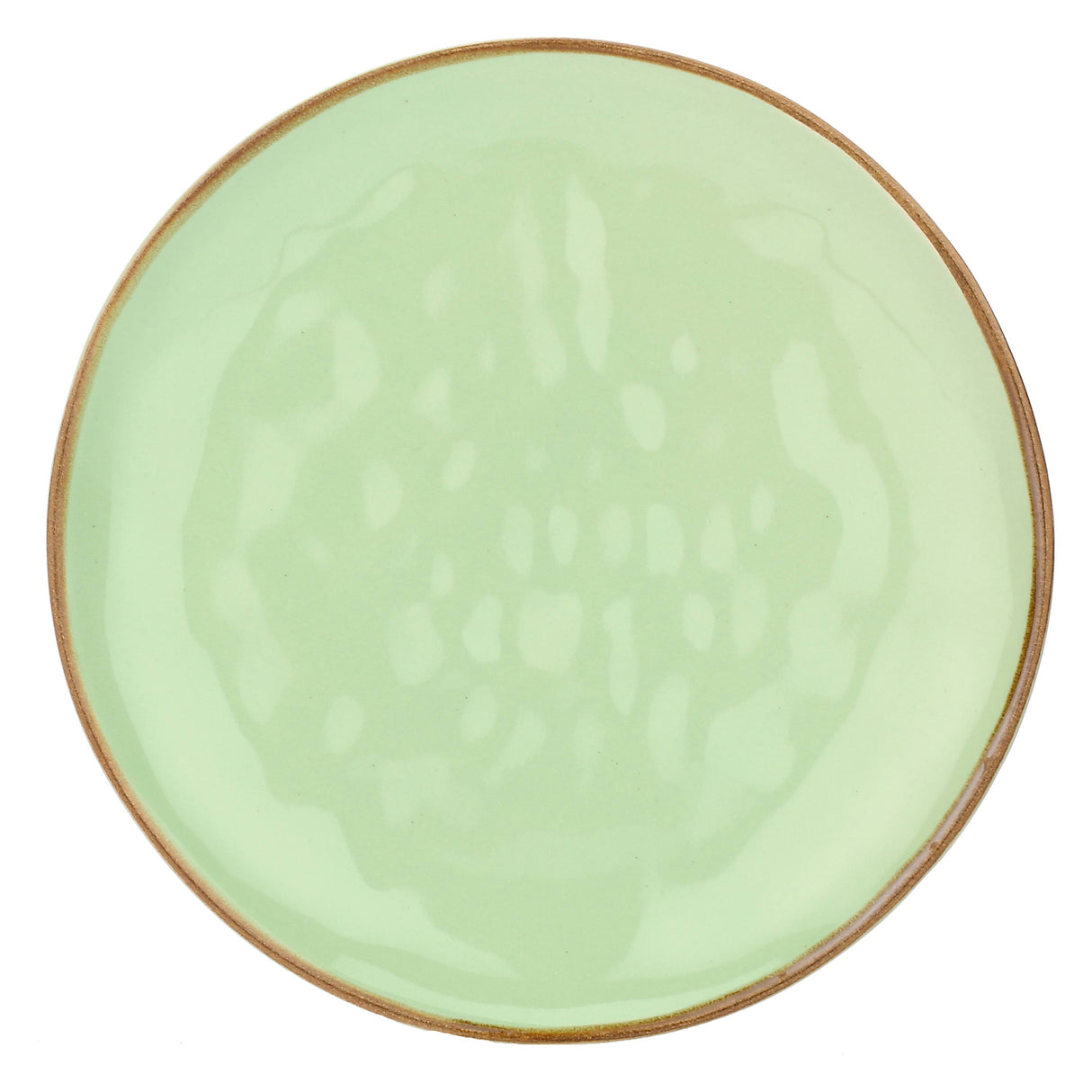 ROSE & TULIPANI Concerto Piatto Frutta Te' Verde 21cm Set 4 Pezzi Stoneware