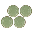 ROSE & TULIPANI Concerto Piatto Piano 27cm Verde Oliva Set 4 Pezzi Stoneware
